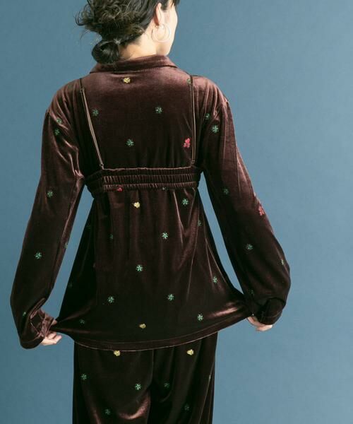 KBF / ケービーエフ その他アウター | フロントリボンベロアガウン | 詳細6