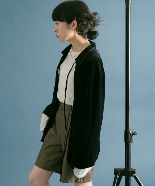 KBF / ケービーエフ その他アウター | フロントリボンベロアガウン | 詳細18