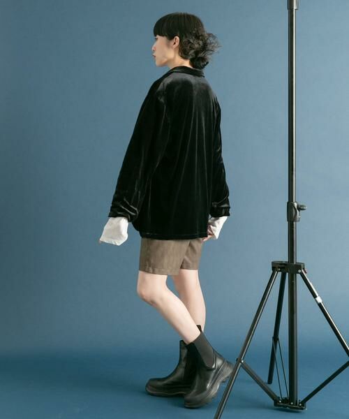 KBF / ケービーエフ その他アウター | フロントリボンベロアガウン | 詳細21