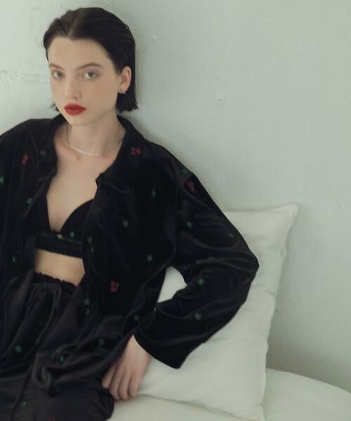 KBF / ケービーエフ その他アウター | フロントリボンベロアガウン | 詳細27