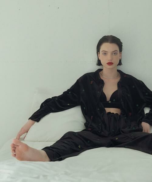 KBF / ケービーエフ その他アウター | フロントリボンベロアガウン | 詳細30