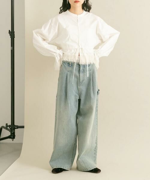 KBF / ケービーエフ シャツ・ブラウス | フリンジドッキングシャツ | 詳細6