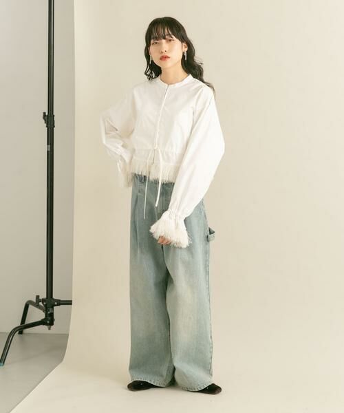 KBF / ケービーエフ シャツ・ブラウス | フリンジドッキングシャツ | 詳細7