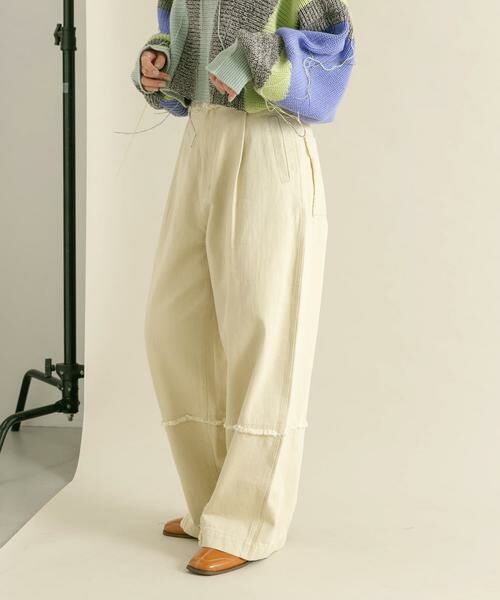 KBF / ケービーエフ その他パンツ | 『2サイズ展開』フリンジストレートパンツ | 詳細14