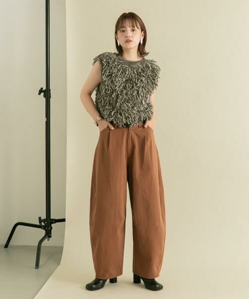 KBF / ケービーエフ その他パンツ | 『2サイズ展開』ワンタックコクーンパンツ | 詳細5