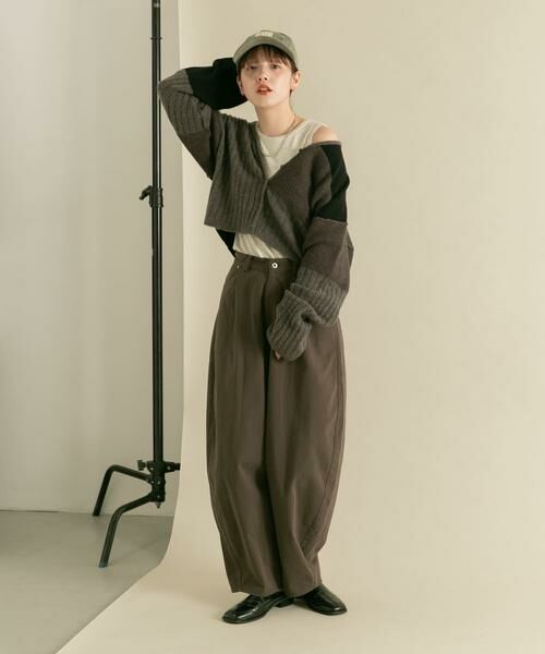 KBF / ケービーエフ その他パンツ | 『2サイズ展開』ワンタックコクーンパンツ | 詳細22