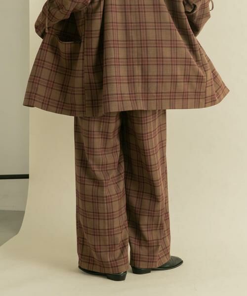 KBF / ケービーエフ その他パンツ | ダブルタックWIDEチェックパンツ | 詳細7