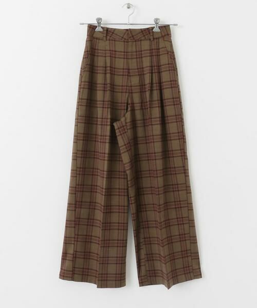 KBF / ケービーエフ その他パンツ | ダブルタックWIDEチェックパンツ | 詳細8
