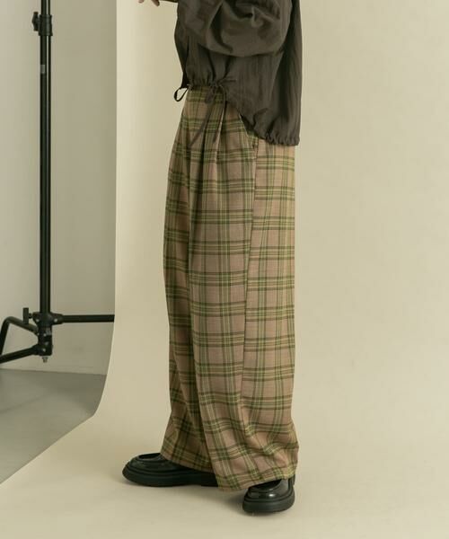 KBF / ケービーエフ その他パンツ | ダブルタックWIDEチェックパンツ | 詳細16