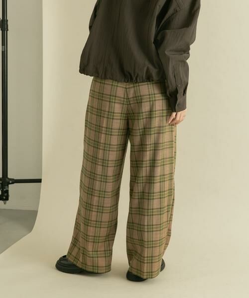 KBF / ケービーエフ その他パンツ | ダブルタックWIDEチェックパンツ | 詳細17