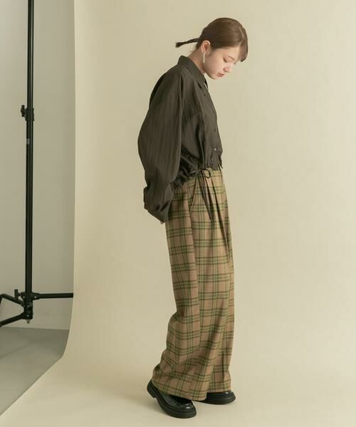 KBF / ケービーエフ その他パンツ | ダブルタックWIDEチェックパンツ | 詳細19