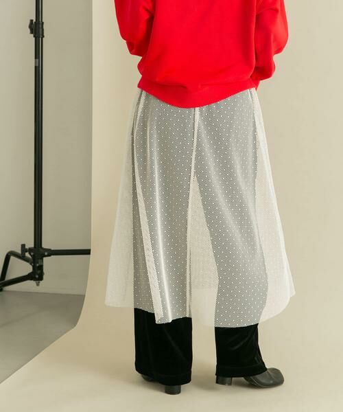 KBF / ケービーエフ スカート | メッシュラインレイヤードスカート | 詳細4