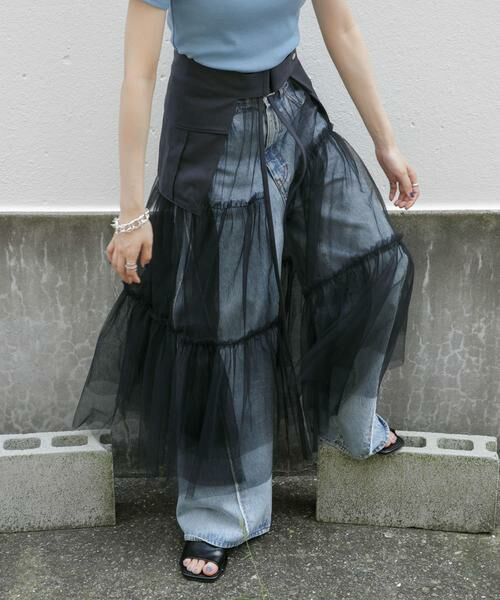 KBF / ケービーエフ スカート | ポケットベルトSETチュールスカート | 詳細6