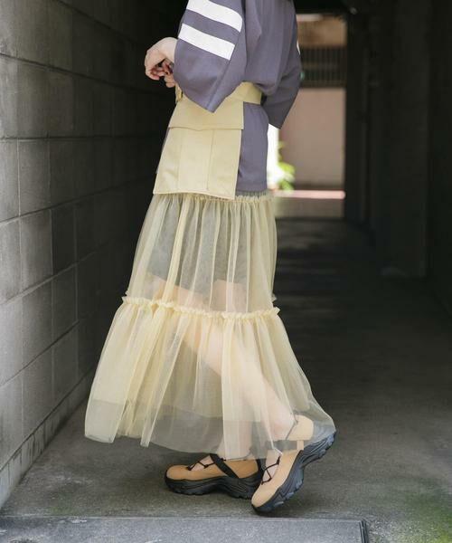 KBF / ケービーエフ スカート | ポケットベルトSETチュールスカート | 詳細18