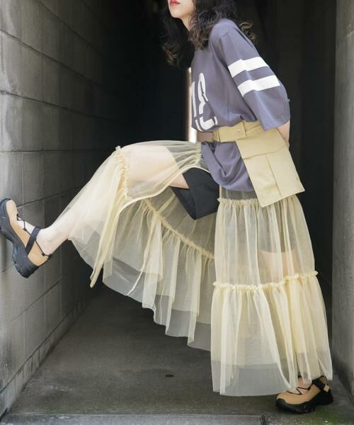 KBF / ケービーエフ スカート | ポケットベルトSETチュールスカート | 詳細21