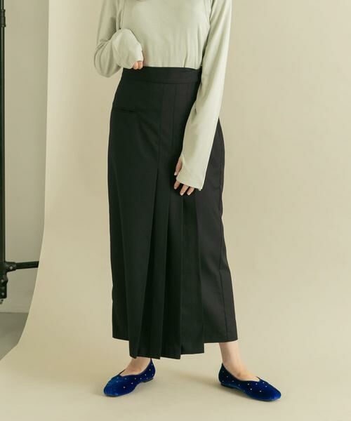 KBF / ケービーエフ スカート | ラップライクプリーツスカート | 詳細1