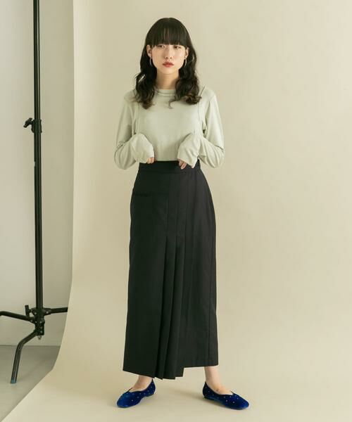 KBF / ケービーエフ スカート | ラップライクプリーツスカート | 詳細6