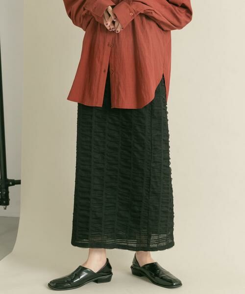 KBF / ケービーエフ スカート | シャーリングIラインスカート | 詳細17