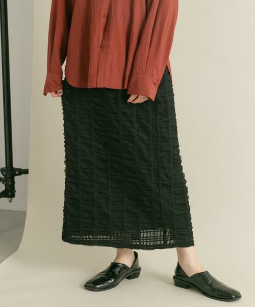 KBF / ケービーエフ スカート | シャーリングIラインスカート | 詳細18