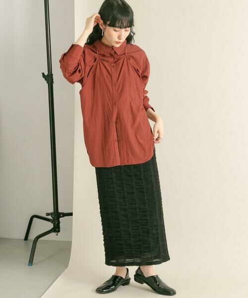 KBF / ケービーエフ スカート | シャーリングIラインスカート | 詳細22