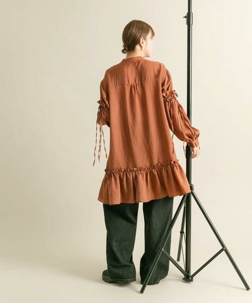 KBF / ケービーエフ ワンピース | ボリュームスリーブストライプミニワンピース | 詳細5