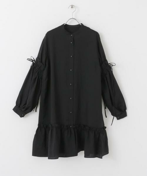 KBF / ケービーエフ ワンピース | ボリュームスリーブストライプミニワンピース | 詳細22