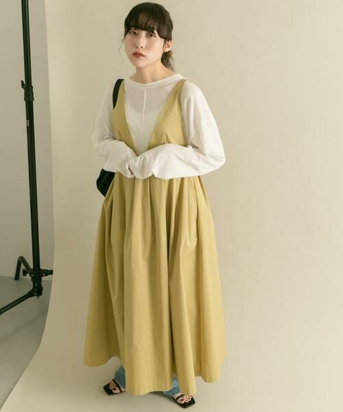 KBF / ケービーエフ ワンピース | 『2サイズ展開』ディープネックジャンパースカート | 詳細19