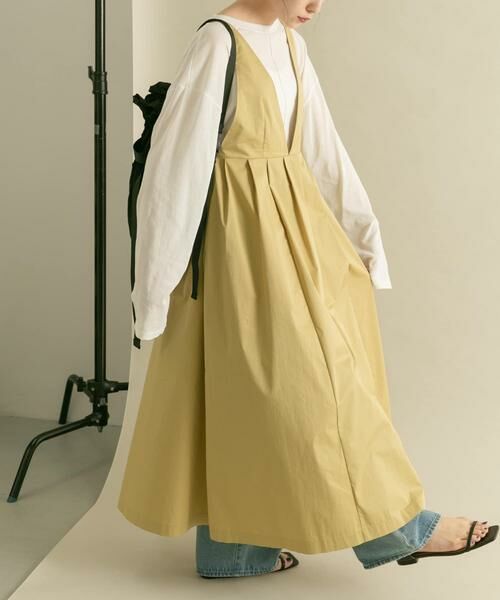 KBF / ケービーエフ ワンピース | 『2サイズ展開』ディープネックジャンパースカート | 詳細21