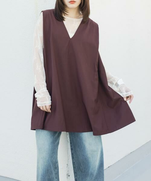 KBF / ケービーエフ ワンピース | ショルダータックミニワンピース | 詳細1