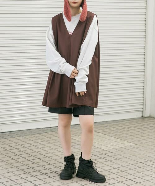 KBF / ケービーエフ ワンピース | ショルダータックミニワンピース | 詳細6