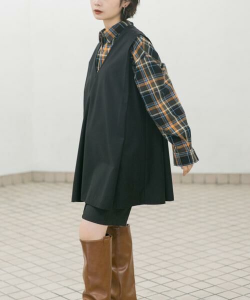 KBF / ケービーエフ ワンピース | ショルダータックミニワンピース | 詳細19