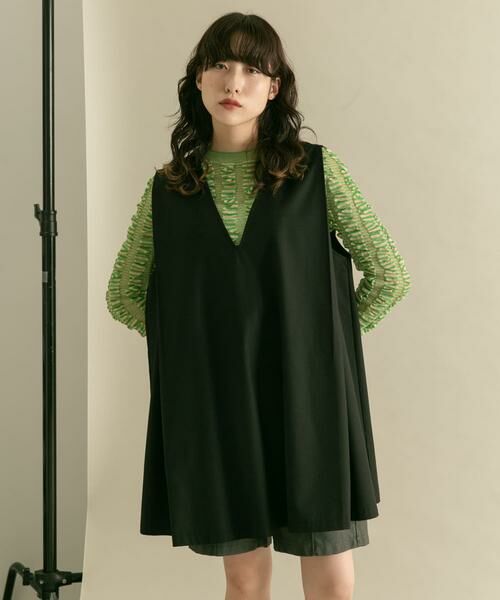 KBF / ケービーエフ ワンピース | ショルダータックミニワンピース | 詳細30