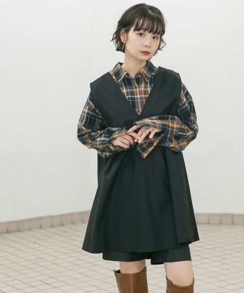 KBF / ケービーエフ ワンピース | ショルダータックミニワンピース | 詳細20