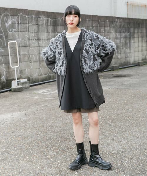 KBF / ケービーエフ ワンピース | ショルダータックミニワンピース | 詳細24