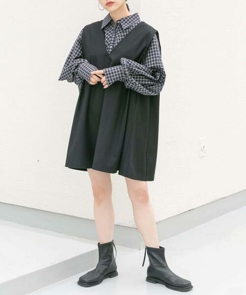 KBF / ケービーエフ ワンピース | ショルダータックミニワンピース | 詳細25