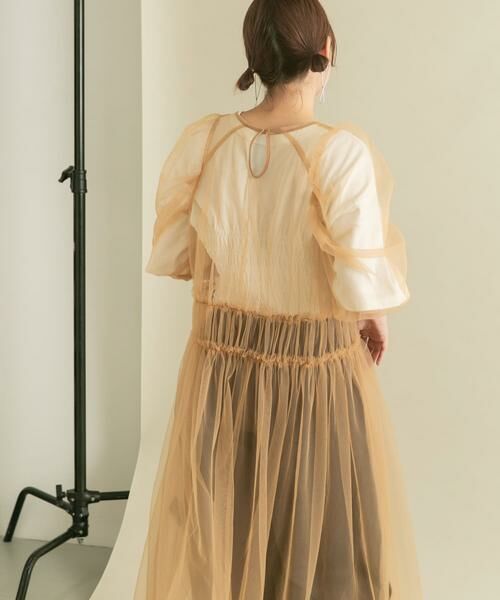 KBF / ケービーエフ ワンピース | パワースリーブチュールワンピース | 詳細11