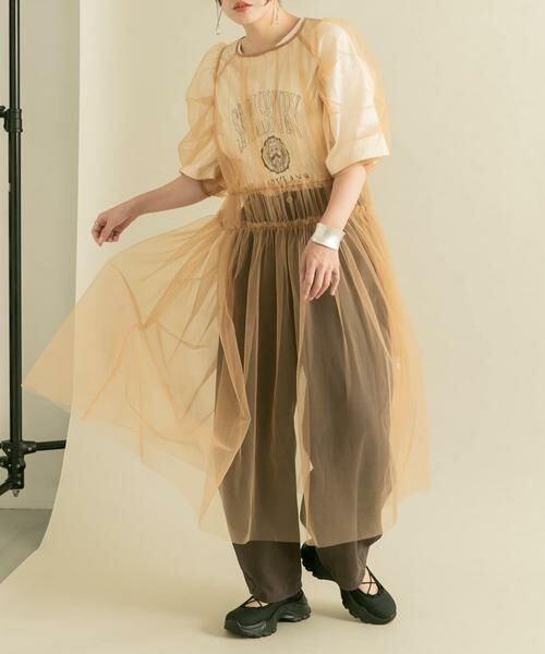 KBF / ケービーエフ ワンピース | パワースリーブチュールワンピース | 詳細12