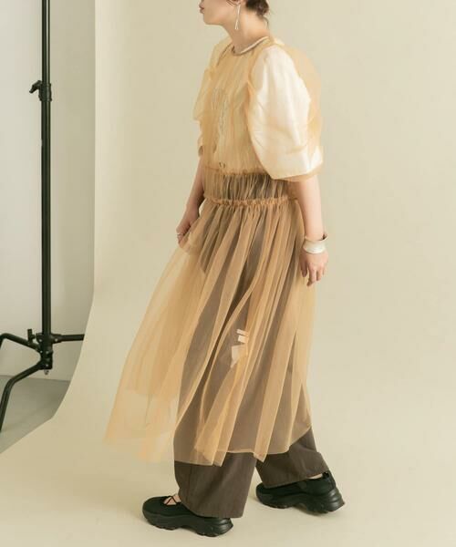 KBF / ケービーエフ ワンピース | パワースリーブチュールワンピース | 詳細13