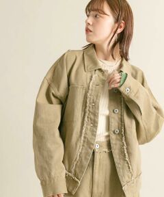 KBF / ケービーエフ その他アウター | フリンジカーブヘムジャケット