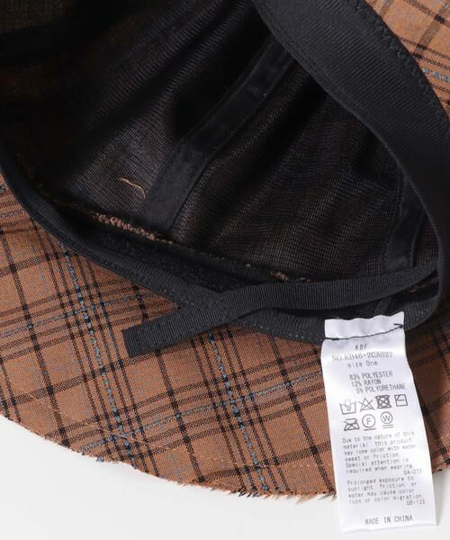 KBF / ケービーエフ ハット | メトロチェックHAT | 詳細4