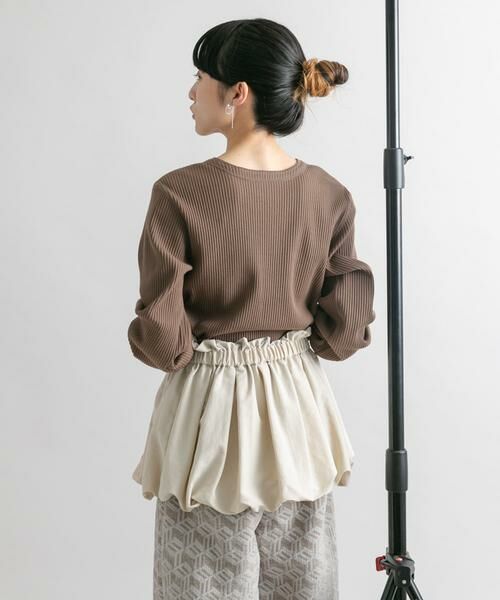 KBF / ケービーエフ カーディガン・ボレロ | バルーンパーツSETリブトップス | 詳細3