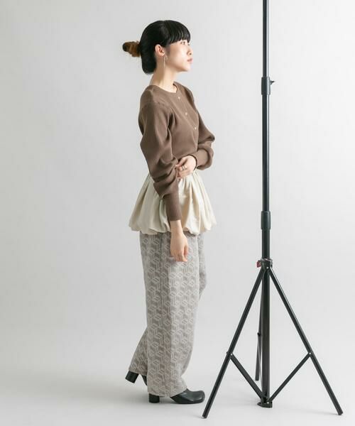 KBF / ケービーエフ カーディガン・ボレロ | バルーンパーツSETリブトップス | 詳細5