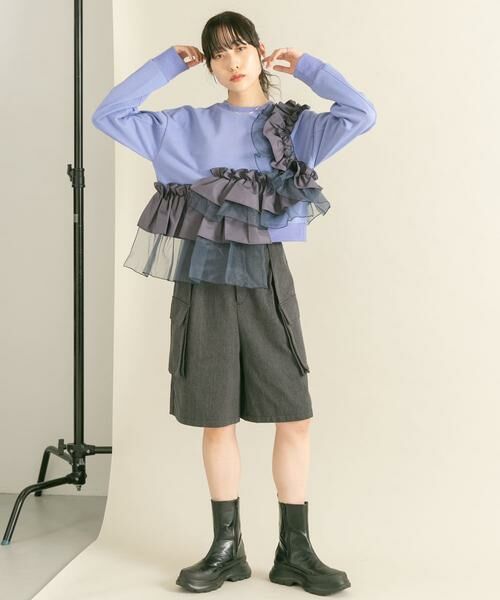 KBF / ケービーエフ スウェット | フリルドッキングスウェット | 詳細9
