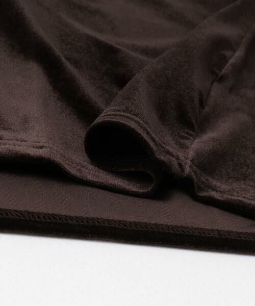 KBF / ケービーエフ Tシャツ | パフスリーブ2WAYベロアトップス | 詳細10