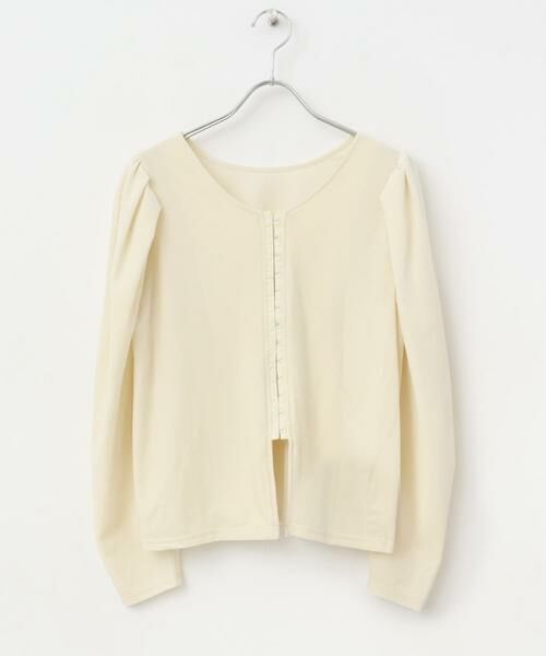 KBF / ケービーエフ Tシャツ | パフスリーブ2WAYベロアトップス | 詳細20