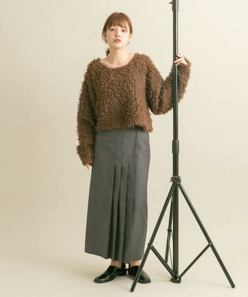 KBF / ケービーエフ ニット・セーター | クロップドフェザープルオーバー | 詳細11