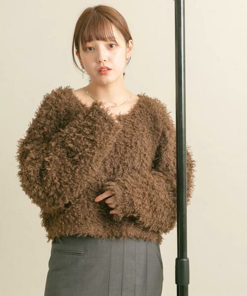 KBF / ケービーエフ ニット・セーター | クロップドフェザープルオーバー | 詳細6
