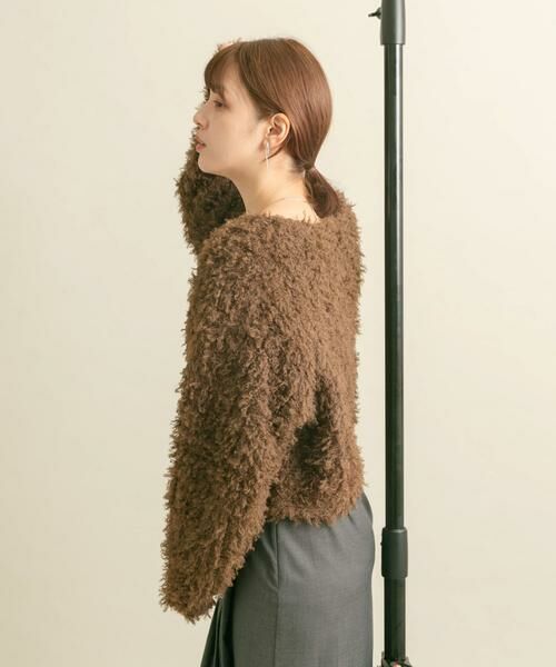 KBF / ケービーエフ ニット・セーター | クロップドフェザープルオーバー | 詳細9