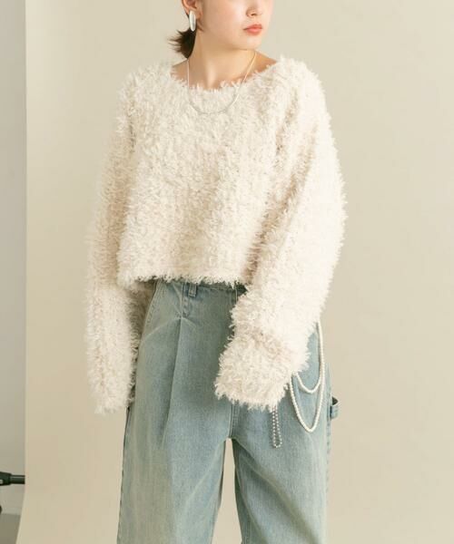 KBF / ケービーエフ ニット・セーター | クロップドフェザープルオーバー | 詳細27