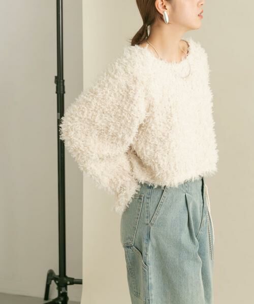 KBF / ケービーエフ ニット・セーター | クロップドフェザープルオーバー | 詳細28